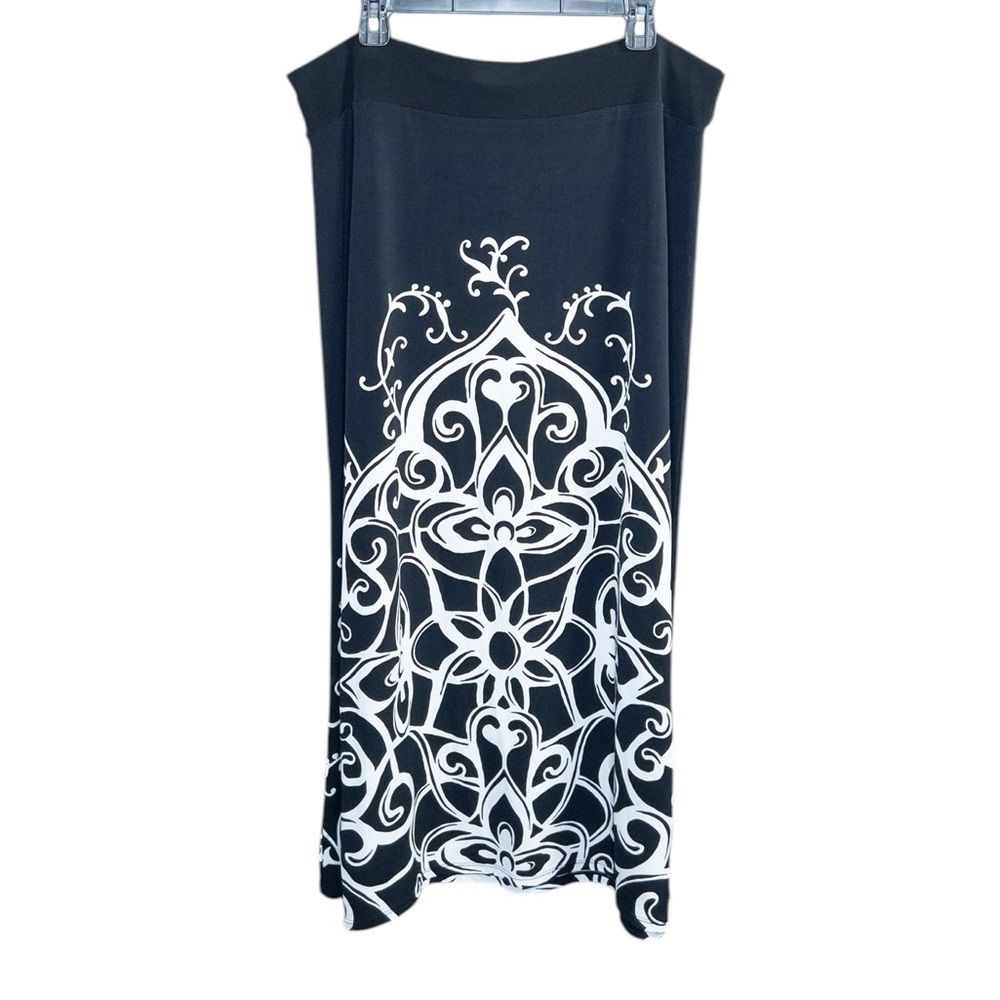 White House Black Market Size XL‎ Stretch Knit Jersey Maxi Skirt Modest Long